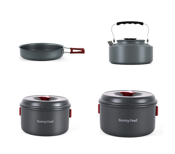 SF-080907001BL200-C8 (For 4-6 people) Camping Pot Set